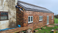 Installed Panels Barn Roof
